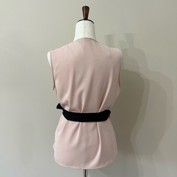Zara Pink Sleeveless Wrap Top Size M - Picture 6 of 7